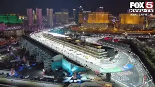 A look at pit building, track ahead of F1 Las Vegas Grand Prix