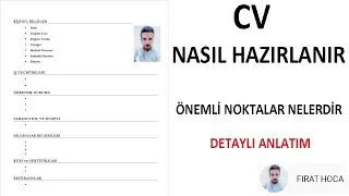 CV NASIL HAZIRLANIR / CV NASIL OLUŞTURULUR (BASİT YÖNTEM)