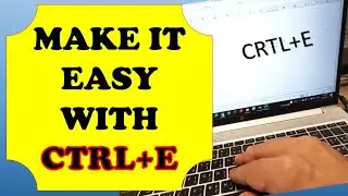 Excel tips Ctrl E shortcut