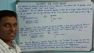 Id Selector and Class Selector in CSS | CSS Selectors | CSS Tutorial | CLASS-23 | HTML | Telugu