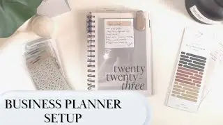 2023 Cloth and Paper Spiral Bound Planner | Planner Setup and Walkthrough | Business Planner Setup