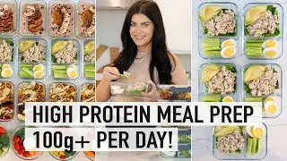 1-HOUR HIGH PROTEIN MEAL PREP | super easy, healthy meals for the week (macro friendly)!