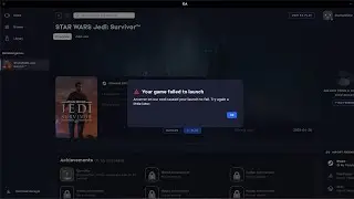 Fix  STAR WARS Jedi Survivor Error Game Failed To Launch Error On Our End Caused Your Launch To Fail