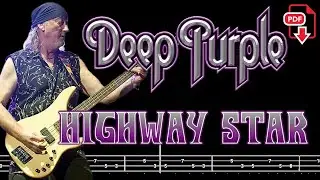 Deep Purple -  Highway Star (🔴Bass Tabs PDF) @ChamisBass   #deeppurplebass #chamisbass