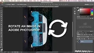 How to rotate photos and layers in Adobe Photoshop.
