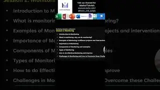 What is Monitoring? Learn Monitoring EValuation and Research| #monitoring #shorts #skills #improve