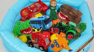 Color Balls - Tayo Bus, Cars, Truck, Pj Masks, Lightning Mcqueen, Super Wings, Masha and the Bear