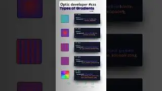 Master CSS Gradients Fast: Linear, Radial, & Conic! #shorts #css #gradient #tips #tutorial #coding