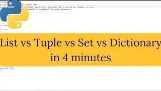 Difference Between List, Tuple, Set, Dictionary In Python | Python Interview Question #3