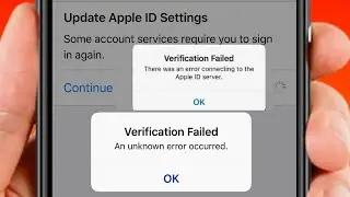 Verification Failed Apple ID iOS 15 | How to Fix Verification Failed Apple ID 2022