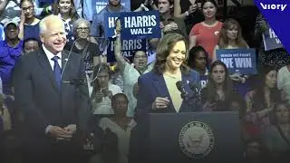 'When we fight, we win!' - Harris introduces running mate Tim Walz at Philadelphia rally