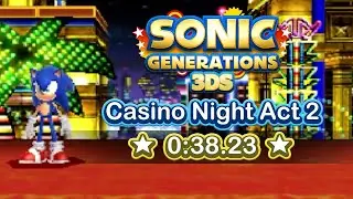 Sonic Generations 3DS Casino Night Act 2 Speedrun (0:38.23)