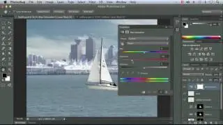 Photoshop CS6 Essential Tutorial : 004 Working with a Hue Saturation Adjustment Layer