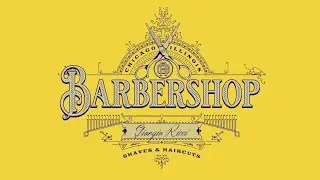 How To Make A Vintage Barbershop Logo From Scratch