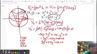 Optimization: Cone inscribed in sphere