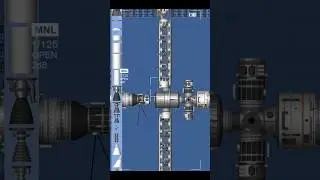 Blueprint of the ISS in Spaceflight Flight Simulator