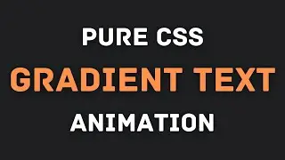 Pure CSS Gradient Text Animation #Shorts