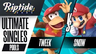 Tweek (Diddy Kong) vs Snow (Mario) - Riptide 2024 - Ultimate Singles - R2 Pools