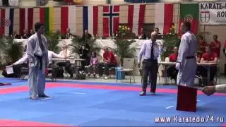 JKA Karate 2013 European Championships Junior Kumite Individual Male Final