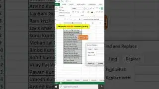 Remove Middle Name #shorts #excel #msexcel #excelsolutions #exceltips #excel365 #office #microsoft