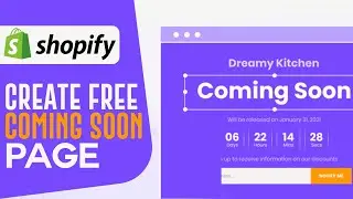 How To Create Shopify Coming Soon Page (2022)