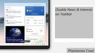 How to Disable News & Interests feed from Taskbar on Windows 10