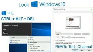 How to Lock Windows 10 Screen Laptop & PC with Password after Inactivity