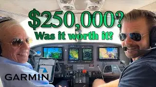 Here’s what a $250,000 avionics upgrade looks like!  [Cessna 414A + Garmin] Low IFR to KBGR