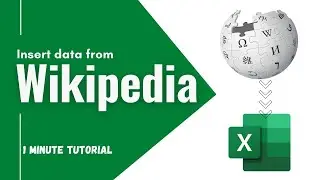 Wikipedia in Excel #excel #exceltutorial