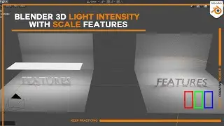 Blender 3.0 alpha cool lighting features. control light power with scale value  #shorts