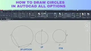 Autocad circle command | Circle command - AutoCAD 2024