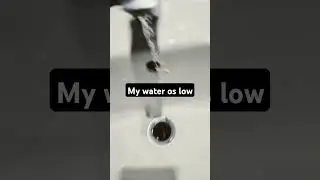 My water is low