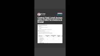 Control Field Level Access using Field Permissions in Drupal