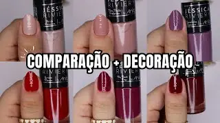 ESMALTES ANITA x JESSICA RIVIERY | Comparação | Decorações Fáceis | Resenha