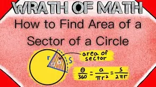 How to Find the Area of a Sector of a Circle | Geometry, Circle Sectors, Sector Area