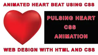 CSS Heart Pulse Animation | Heart Animation CSS | Heartbeat HTML | Heartbeat CSS  |  Web Seekho