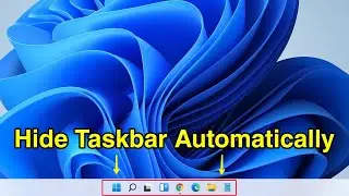 How to Hide the Taskbar  Automatically on Windows 11