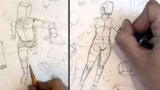 Figure Drawing using SIMPLE 3D Shapes [Part 3]