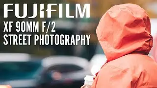 Fujifinon XF 90mm f2 Rainy Day Street Photography with Fujifilm X-H2S