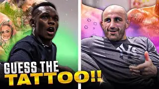 Israel Adesanya & Alexander Volkanovski Guess UFC Fighter Tattoos