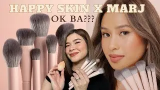 ETO NA OK BA SIYA?? HAPPY SKIN X MARJ MAROKET BRUSH COLLECTION FIRST IMPRESSION  | JEN DE LEON