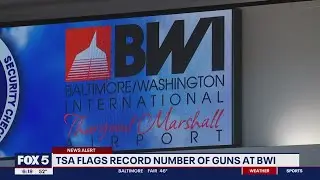 Record-setting number of guns seized at BWI Airport