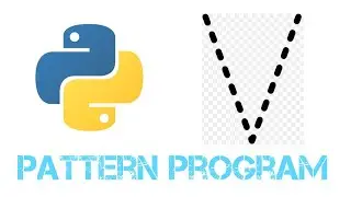 Python Pattern Programs | Printing Stars '*' in V Shape || Python Online Exam Coding Questions