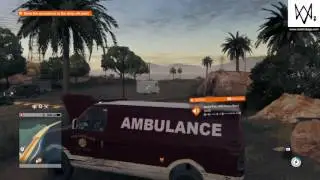 WATCH_DOGS® 2 Prepare an ambush to steal the ambulance and escape the pursuer