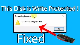 How to Remove Write Protection From USB Pendrive SD Card External disk The Disk is Write Protected