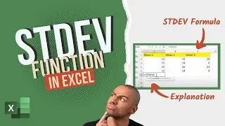 How to use STDEV Function in Excel | With Examples 🔥🔥🔥