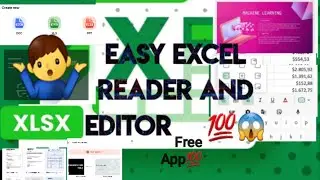 Easy Excel Reader And Edited (Xlsx,PowerPoint, word)💯% free app in phone  (part 01)