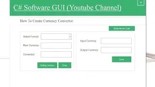 Visual Studio 2012 Project How to Create Currency Converter in CSharp