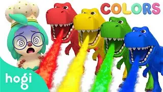 🦖 Learn Colors with Dinosaur Cooking 🍖 | Colors for Kids｜Hogi Colors｜Hogi Pinkfong