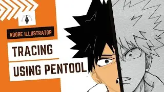 Adobe Illustrator | Tracing with Pen Tool | Vector Tracing | Beginners Guide